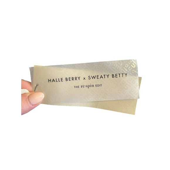 Sweaty Betty x Halle Berry NEW Jackie Jumpsuit Beige Size Medium Re Spin Edit - Picture 8 of 10